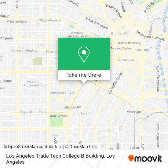 Los Angeles Trade Tech College B Building map