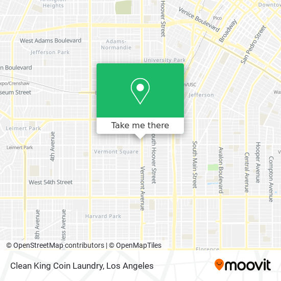 Mapa de Clean King Coin Laundry