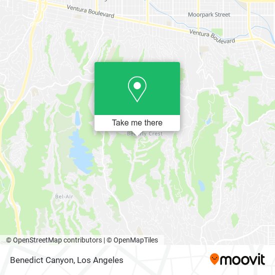 Benedict Canyon map