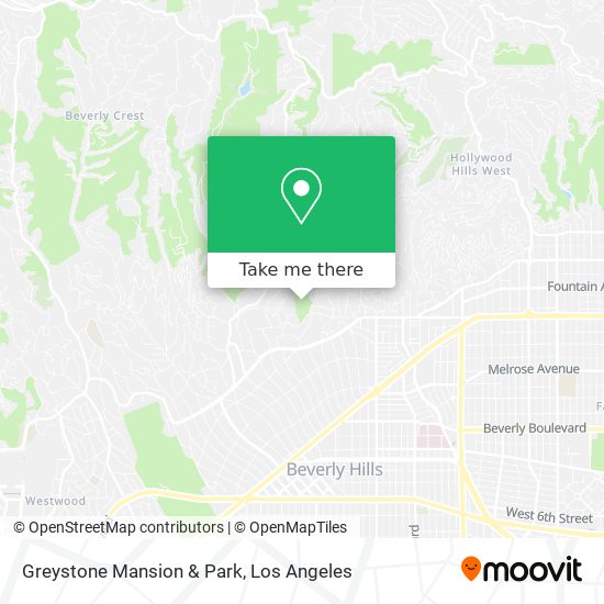Greystone Mansion & Park map