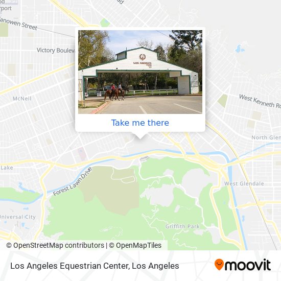 Mapa de Los Angeles Equestrian Center