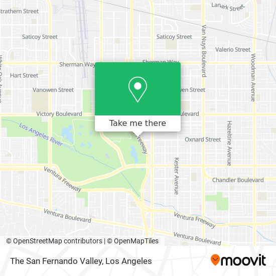 Mapa de The San Fernando Valley