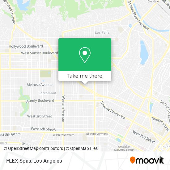 FLEX Spas map