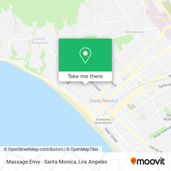 Massage Envy - Santa Monica map