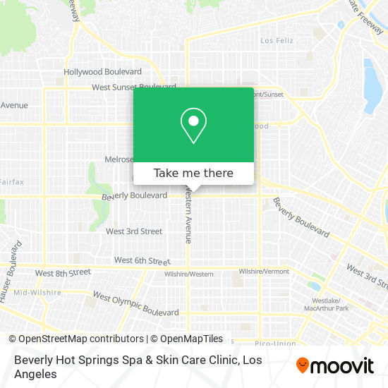 Beverly Hot Springs Spa & Skin Care Clinic map