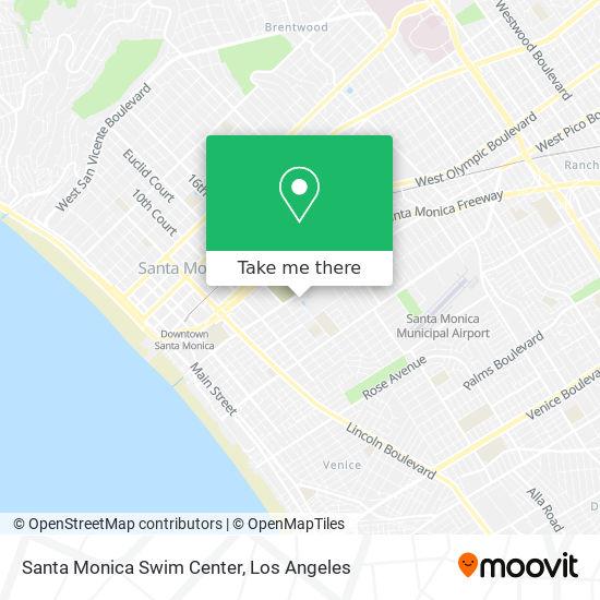 Mapa de Santa Monica Swim Center