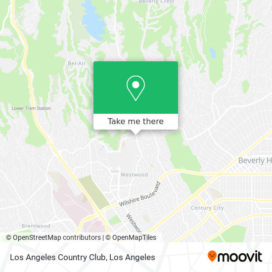 Los Angeles Country Club map