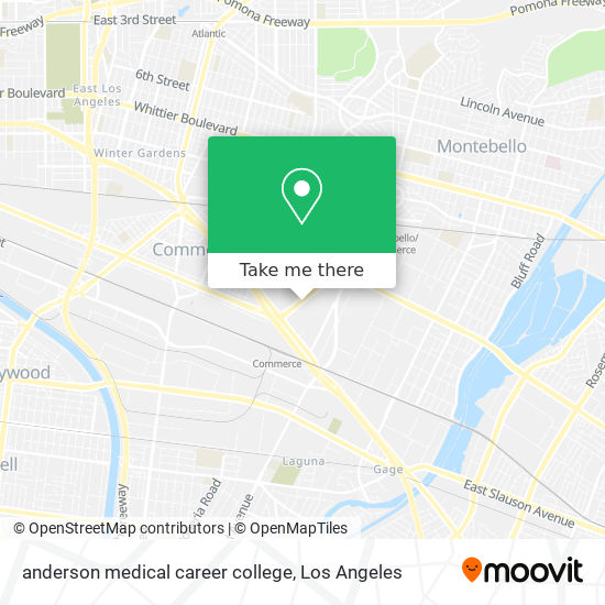 anderson medical career college map