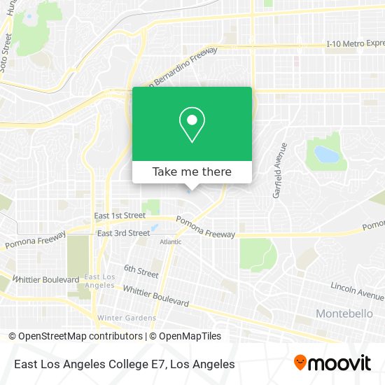 East Los Angeles College E7 map