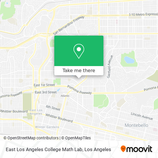 Mapa de East Los Angeles College Math Lab