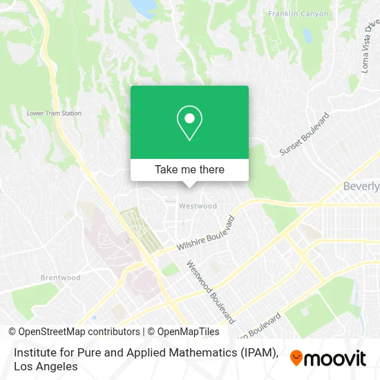 Institute for Pure and Applied Mathematics (IPAM) map