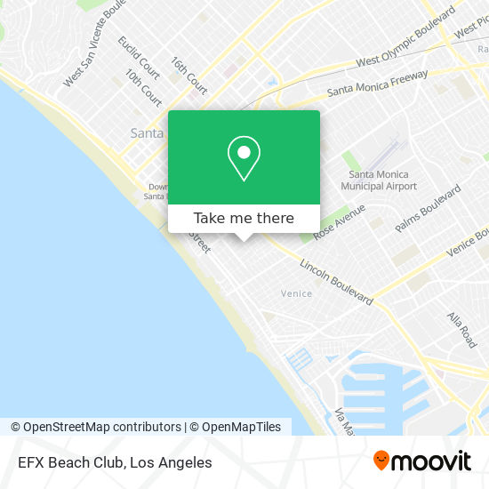 EFX Beach Club map