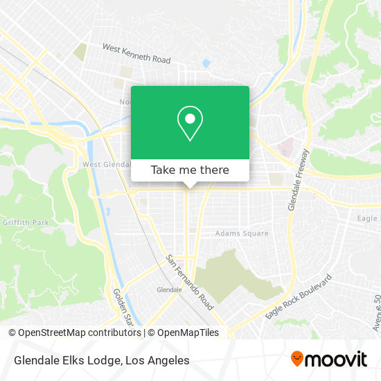 Glendale Elks Lodge map