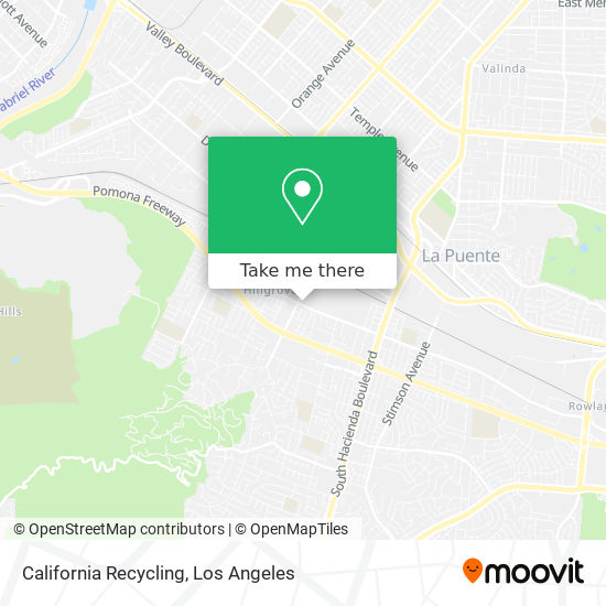 California Recycling map