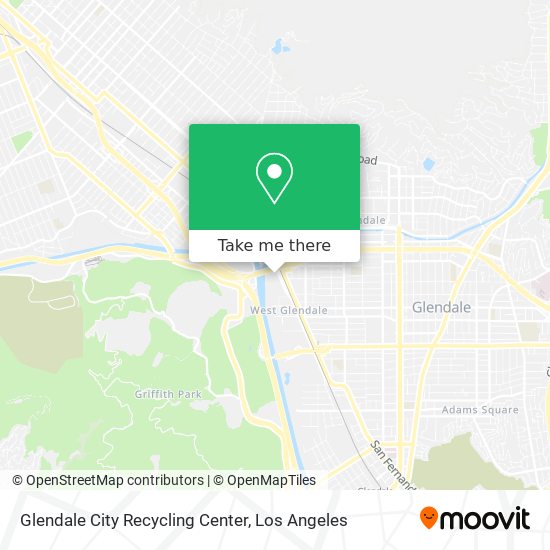 Glendale City Recycling Center map