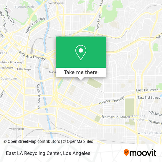 East LA Recycling Center map