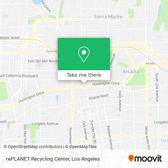 rePLANET Recycling Center map