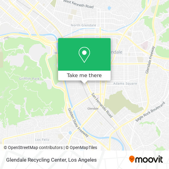 Mapa de Glendale Recycling Center