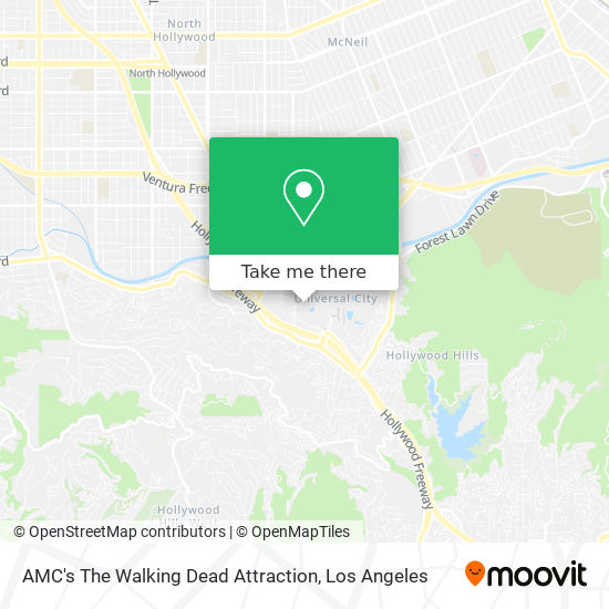 AMC's The Walking Dead Attraction map