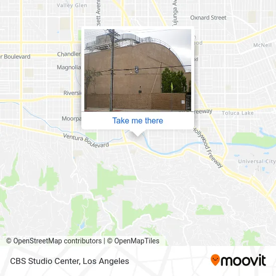 CBS Studio Center map