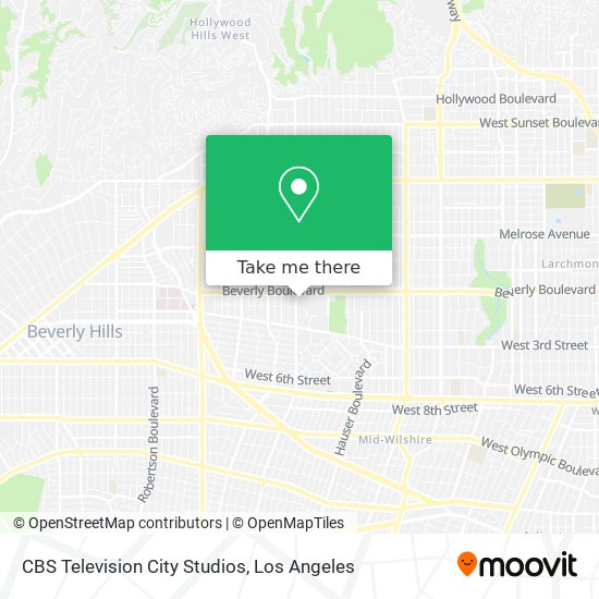 Mapa de CBS Television City Studios