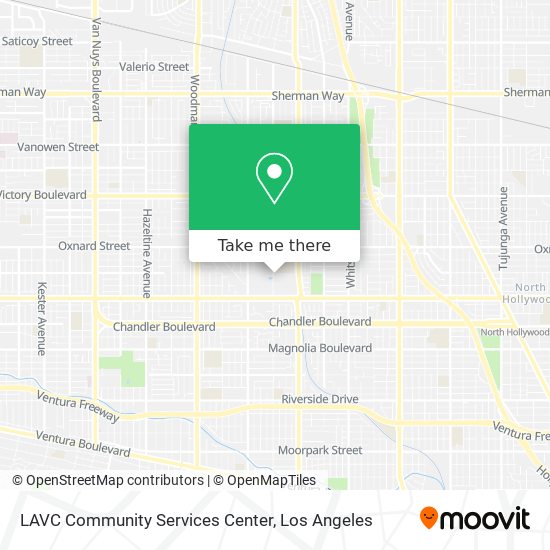 Mapa de LAVC Community Services Center