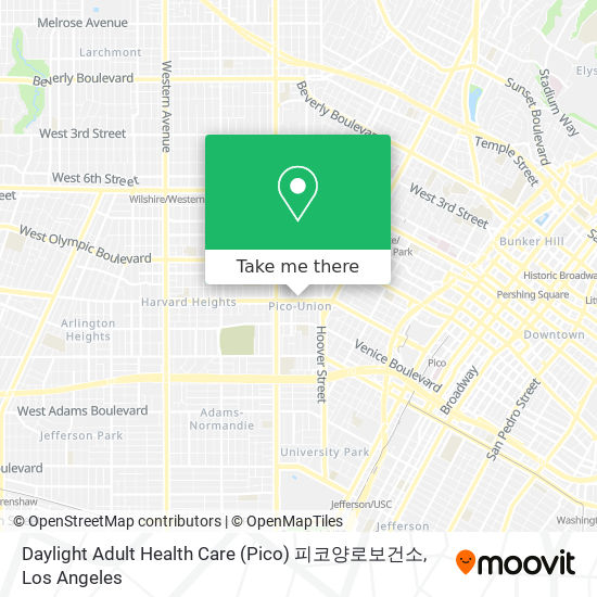 Mapa de Daylight Adult Health Care‎ (Pico) 피코양로보건소