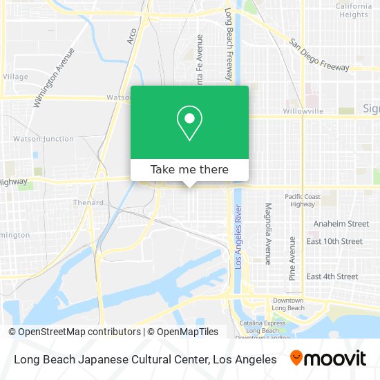 Mapa de Long Beach Japanese Cultural Center