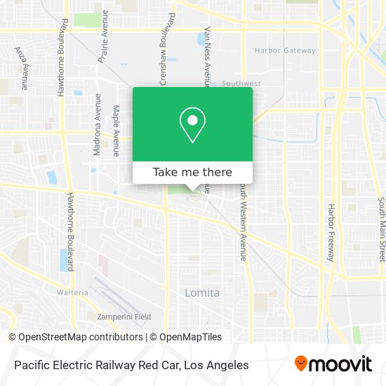 Pacific Electric Railway Red Car map