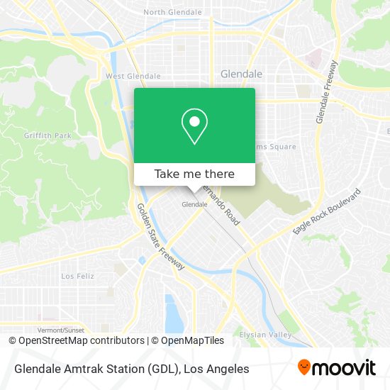 Mapa de Glendale Amtrak Station (GDL)