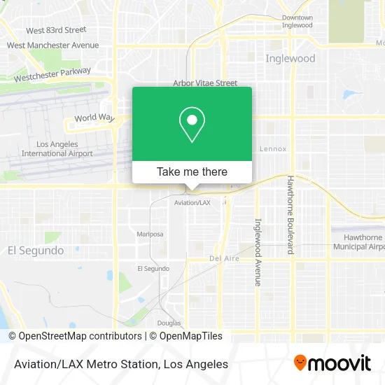 Aviation/LAX Metro Station map