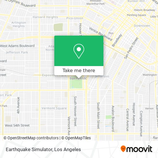 Mapa de Earthquake Simulator