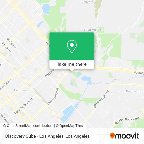 Discovery Cube - Los Angeles map