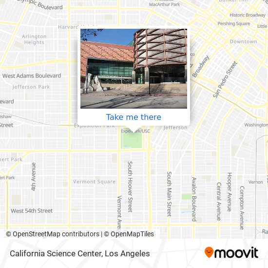 Mapa de California Science Center