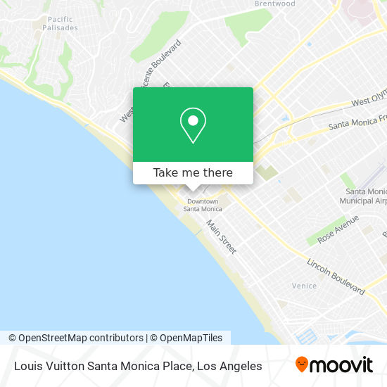 Louis Vuitton Santa Monica Place map