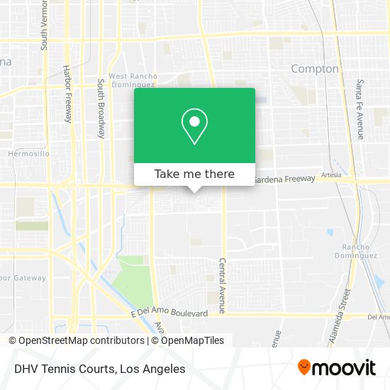 DHV Tennis Courts map