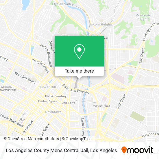 Los Angeles County Men's Central Jail map