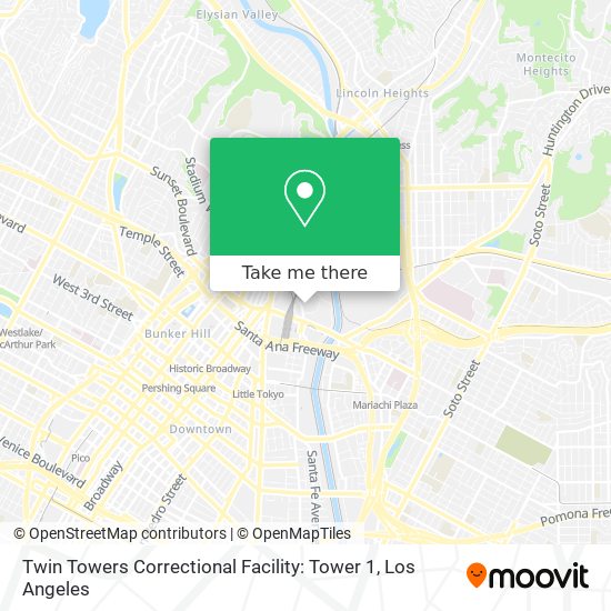 Twin Towers Correctional Facility: Tower 1 map