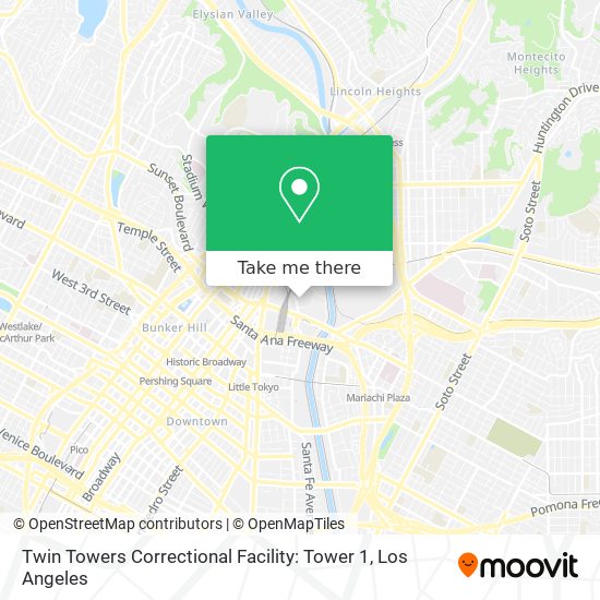 Mapa de Twin Towers Correctional Facility: Tower 1