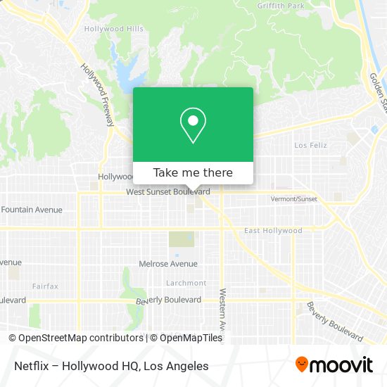 Netflix – Hollywood HQ map