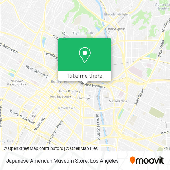 Japanese American Museum Store map