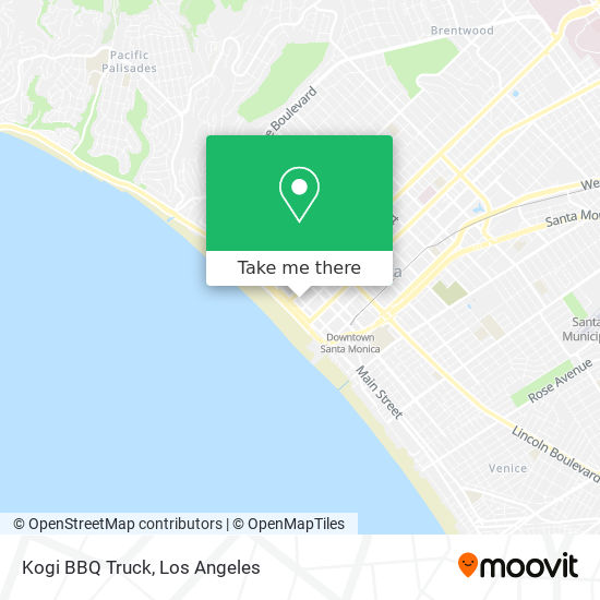 Kogi BBQ Truck map