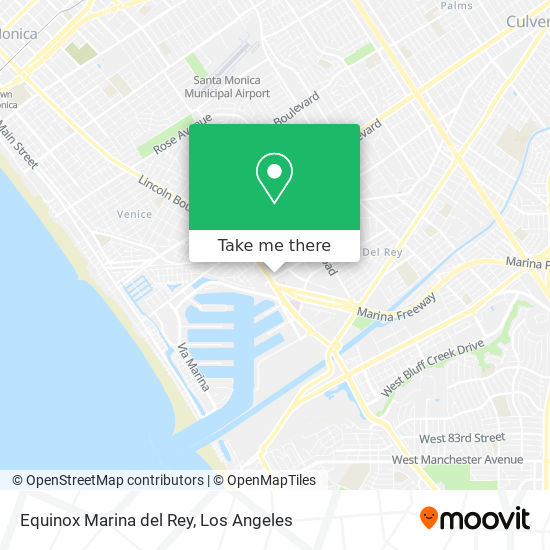 Equinox Marina del Rey map