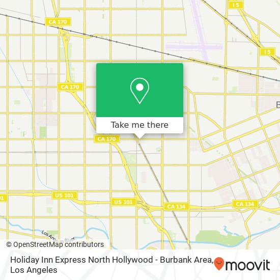 Holiday Inn Express North Hollywood - Burbank Area map