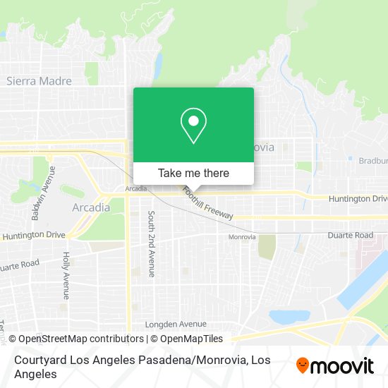 Courtyard Los Angeles Pasadena / Monrovia map