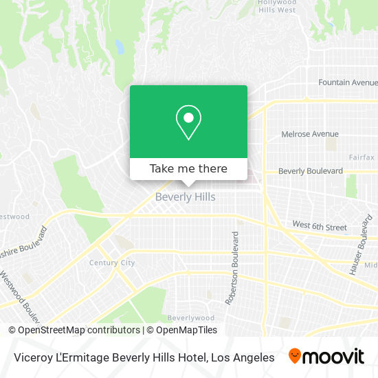 Viceroy L'Ermitage Beverly Hills Hotel map