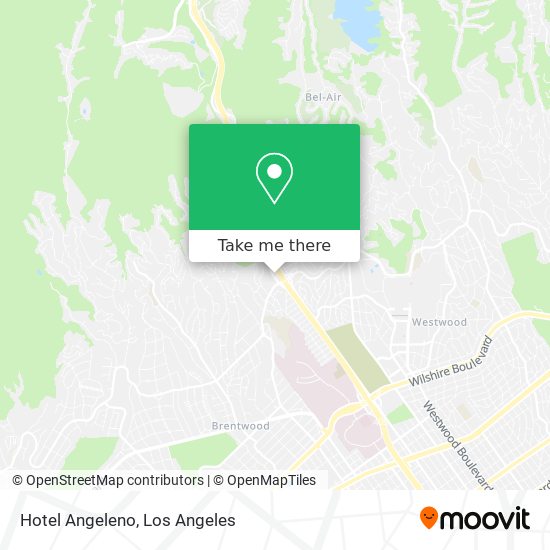 Hotel Angeleno map