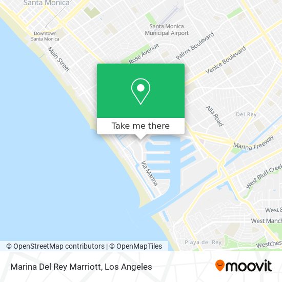 Marina Del Rey Marriott map