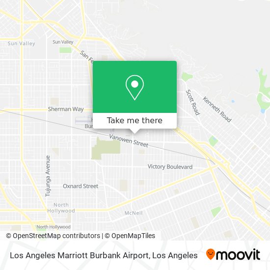 Los Angeles Marriott Burbank Airport map