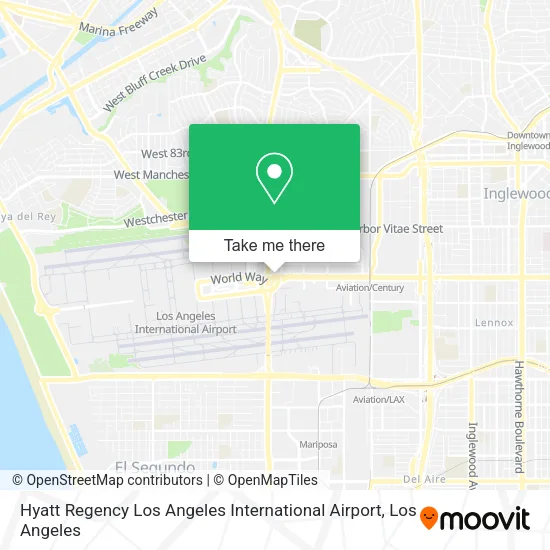Hyatt Regency Los Angeles International Airport map